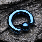 Colorline PVD Steel Captive Bead Ring-Blue
