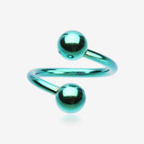 Colorline PVD Twist Spiral Ring