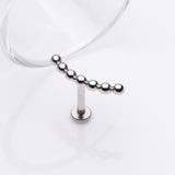 Detail View 1 of Bali Beaded Journey Arc Internally Threaded Steel Labret
