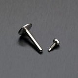 Detail View 1 of Steel Gem Ball Internally Threaded Labret-Black