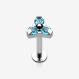 Trinity Sparkle Internally Threaded Steel Labret