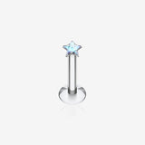 Star Gem Top Internally Threaded Labret