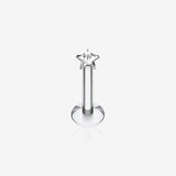 Star Gem Top Internally Threaded Labret