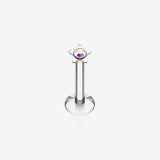 Sparkle Star Top Internally Threaded Labret