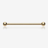 Pure24K Implant Grade Titanium Internally Threaded Basic Industrial Barbell