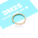 Detail View 4 of Pure24K Implant Grade Titanium Bamboo Essence Seamless Clicker Hoop Ring