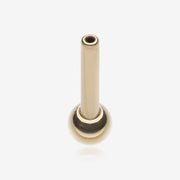 Pure24K Implant Grade Titanium OneFit Threadless Ball End Straight Barbell Bar Part