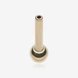 Pure24K Implant Grade Titanium OneFit Threadless Ball End Straight Barbell Part