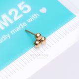 Detail View 4 of Pure24K Implant Grade Titanium OneFit Threadless Trinity Ball Bead Top Part