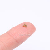 Detail View 2 of Pure24K Implant Grade Titanium OneFit Threadless Trinity Ball Bead Top Part