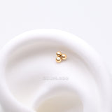 Detail View 1 of Pure24K Implant Grade Titanium OneFit Threadless Trinity Ball Bead Top Part