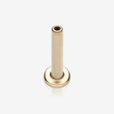 Pure24K Implant Grade Titanium OneFit Threadless Flat Back Stud Labret Bar Part