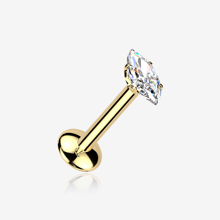 Implant Grade Titanium Flat Back Labrets - BM25 Body Jewelry