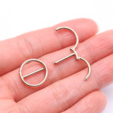 Detail View 2 of A Pair of Rose Gold Dual Hinged Classic Hoop Nipple Clicker