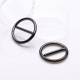Detail View 1 of A Pair of Blackline Dual Hinged Classic Hoop Nipple Clicker