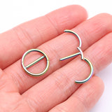 Detail View 2 of A Pair of Colorline Dual Hinged Classic Hoop Nipple Clicker