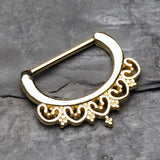 Detail View 1 of Golden Celestial Filigree Nipple Clicker-Gold
