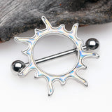 Detail View 1 of A Pair of Iridescent Revo Blazing Sun Nipple Shield