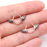 Detail View 2 of Rose Gold Angel Wings Clip On Non-Piercing Nipple Shield Ring