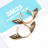 Detail View 3 of Golden Angel Wings Clip On Non-Piercing Nipple Shield Ring