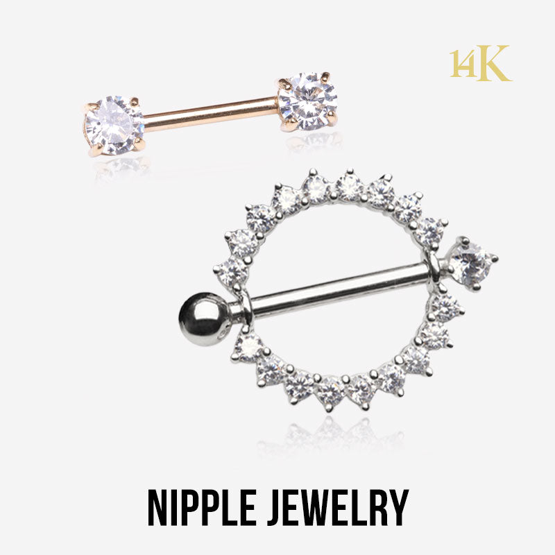 Shop 14K Gold Body Piercing Jewelry