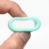 Detail View 5 of A Pair Of Soft Pastel Silicone Double Flared Tunnel Plug-Mint Green