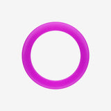 Detail View 3 of A Pair of Flexible Silicone Double Flared Ear Gauge Tunnel Plug-Purple