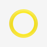 Detail View 3 of A Pair of Flexible Silicone Double Flared Ear Gauge Tunnel Plug-Yellow