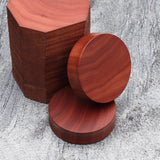 Detail View 3 of A Pair of Sabo Wood Double Flared Plug-Orange/Brown