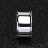 A Pair of Steel Basic Double Flared Ear Gauge Tunnel Plug