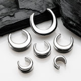 Detail View 2 of A Pair of Classic Saddle Spreader Double Flared Ear Plug