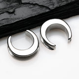 Detail View 1 of A Pair of Classic Saddle Spreader Double Flared Ear Plug