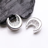 Detail View 1 of A Pair of Royal Filigree Sparkle Saddle Spreader Steel Double Flared Plug
