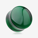 A Pair of Convex Glass Double Flared Plug