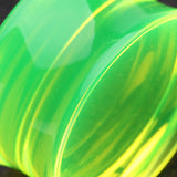 Detail View 3 of A Pair of Basic UV Acrylic Double Flared Ear Gauge Plug-Green
