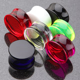 Detail View 4 of A Pair of Basic UV Acrylic Double Flared Ear Gauge Plug-Purple