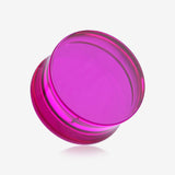 A Pair of Basic UV Acrylic Double Flared Ear Gauge Plug
