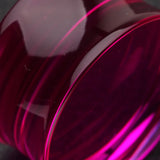 Detail View 3 of A Pair of Basic UV Acrylic Double Flared Ear Gauge Plug-Purple