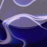 Detail View 3 of A Pair of Marble Swirl Acrylic Double Flared Ear Gauge Plug-Blue