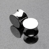 A Pair of Basic Steel Solid Double Flared Ear Gauge Plug
