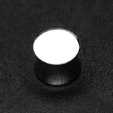 A Pair of Basic Steel Solid Double Flared Ear Gauge Plug