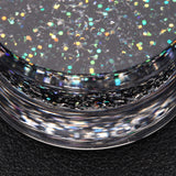 Detail View 4 of A Pair of Ultra Shine Glittered Double Flared Acrylic Ear Gauge Plug-Black