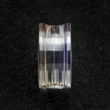 Detail View 3 of A Pair of Abalone Inlay Double Flared Ear Gauge Plug-Green