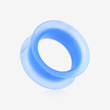 A Pair of Ultra Thin Flexible Silicone Ear Skin Double Flared Tunnel Plug
