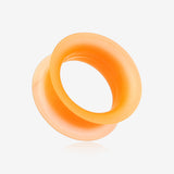 A Pair of Ultra Thin Flexible Silicone Ear Skin Double Flared Tunnel Plug