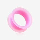 A Pair of Ultra Thin Flexible Silicone Ear Skin Double Flared Tunnel Plug