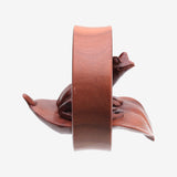 Detail View 3 of A Pair of Amazon Tree Frog Organic Sabo Wood Ear Gauge Plug