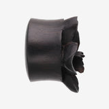 Detail View 3 of A Pair of Divine Orchid Organic Arang Wood Ear Gauge Plug