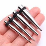 4 to 00 GA Steel Taper with O-Rings Ear Stretching Kit
