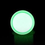 Detail View 3 of A Pair of Glow in the Dark Acrylic Regs Ear Gauge Plug-White